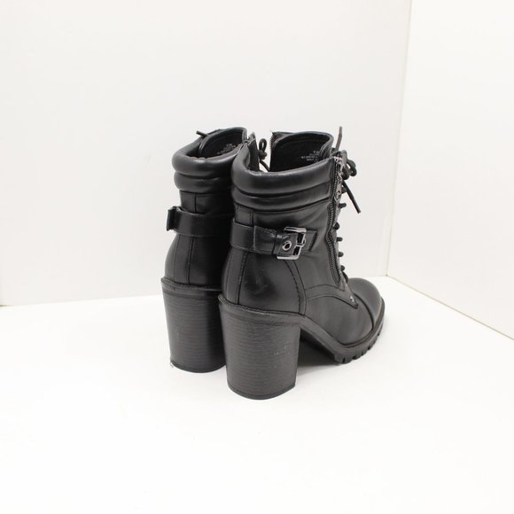 GBG Guess Women's Black Laced Zipper Healed Boot - Picture 2 of 5
